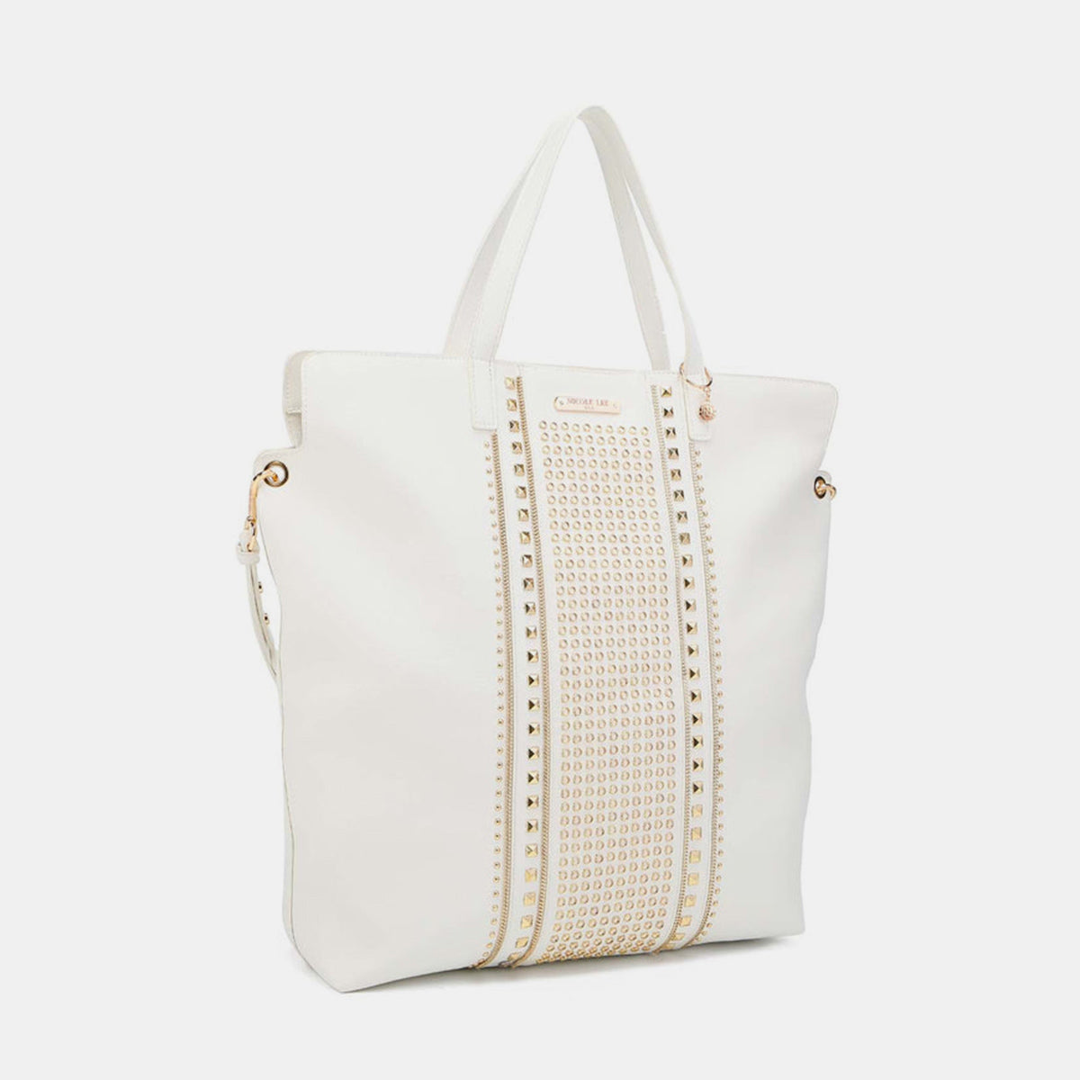 Grand sac fourre-tout clouté Nicole Lee USA