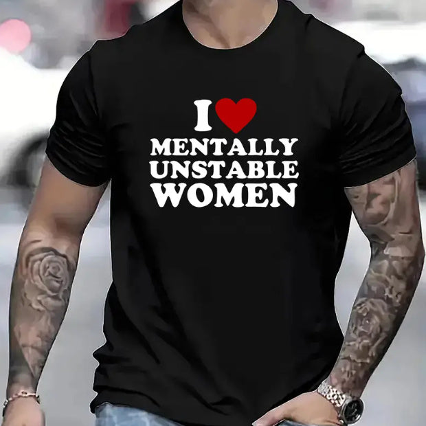 T-shirt d'été à manches courtes et col rond pour homme, imprimé numérique