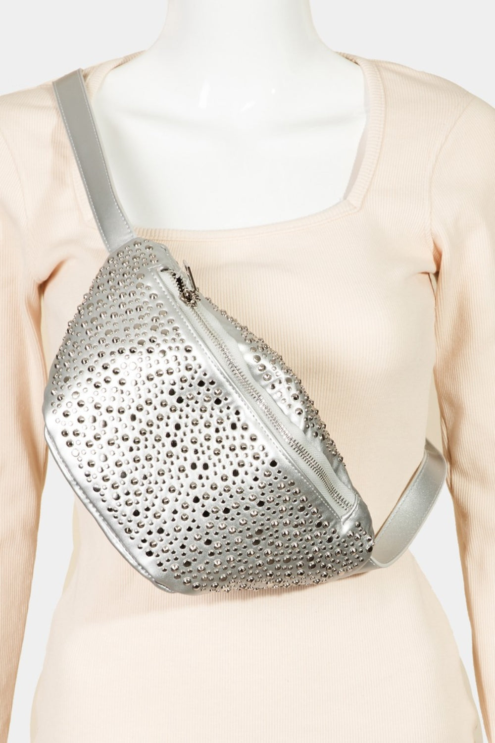 Sac bandoulière clouté Fame