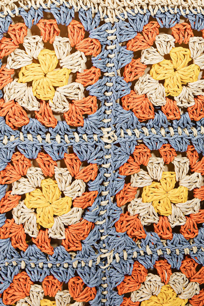 Sac fourre-tout tressé Fame Flower