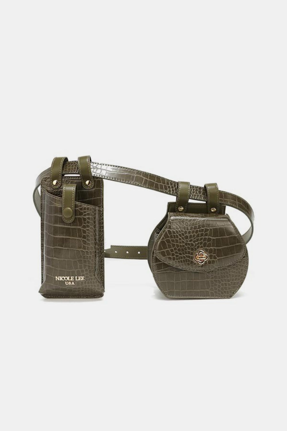 Sac ceinture texturé Nicole Lee USA 2 pièces
