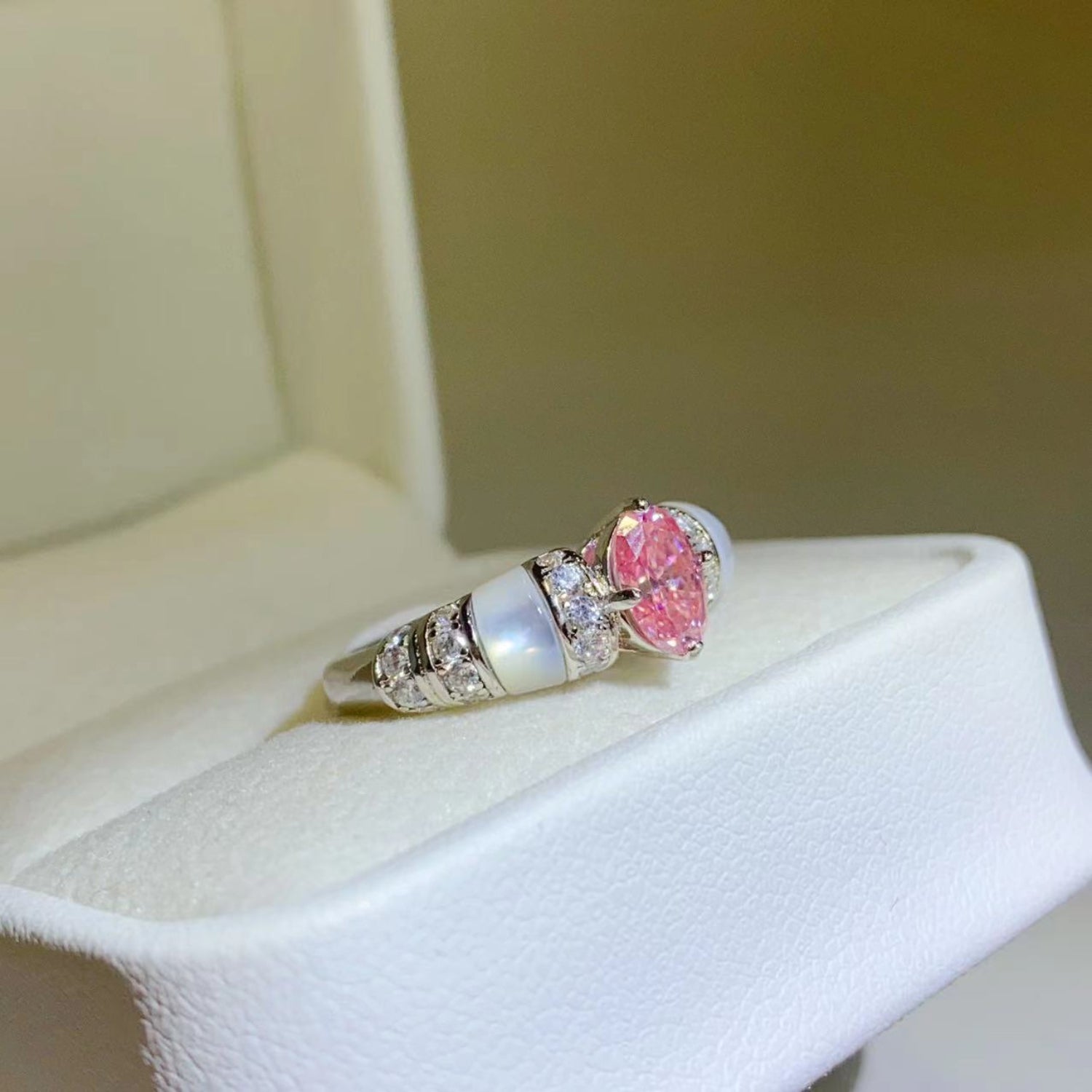 Bague en argent sterling 925 avec moissanite de 1 carat