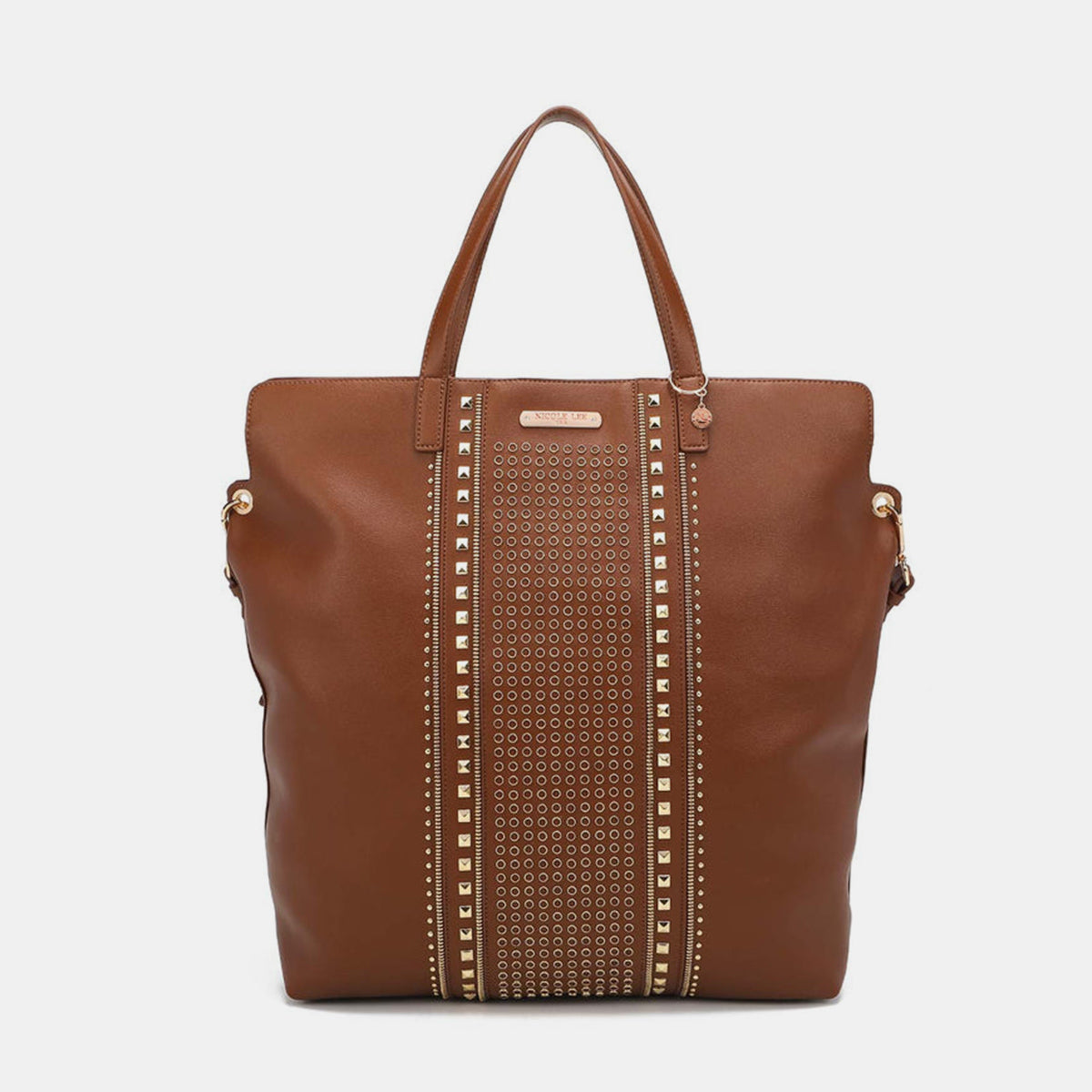 Grand sac fourre-tout clouté Nicole Lee USA