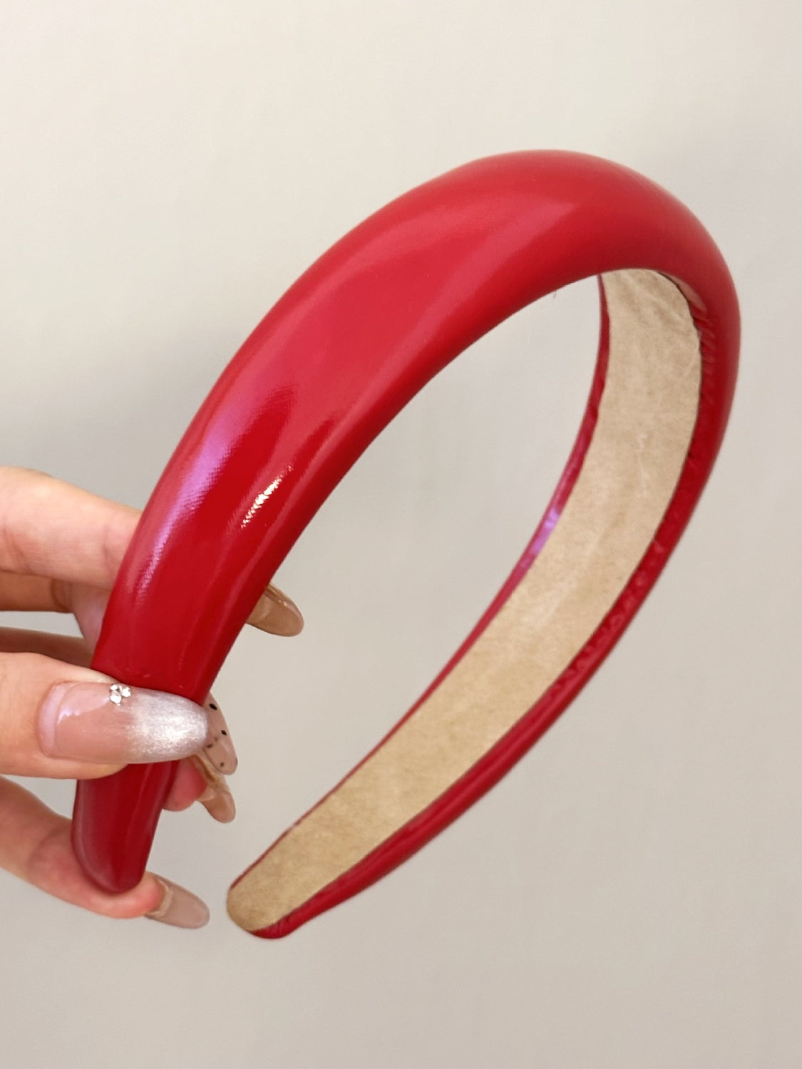 Bandeau large en cuir PU