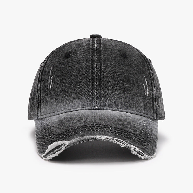 Casquette de baseball ajustable délavée et vieillie