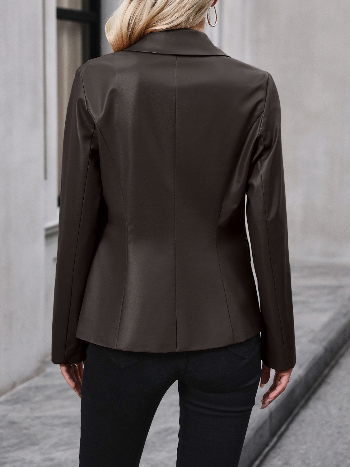 Blazer à col boutonné Ivy Lane