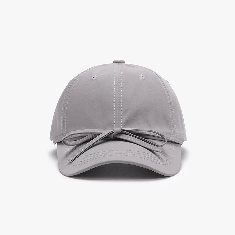 Casquette de baseball en coton avec nœud noué