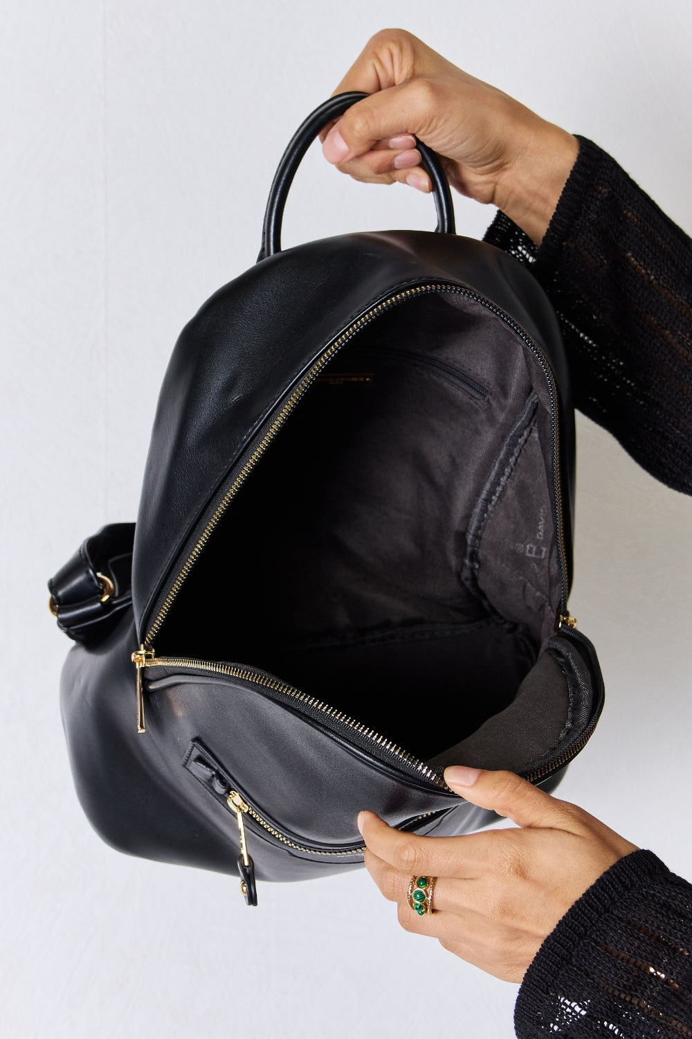 Sac à dos en cuir PU David Jones