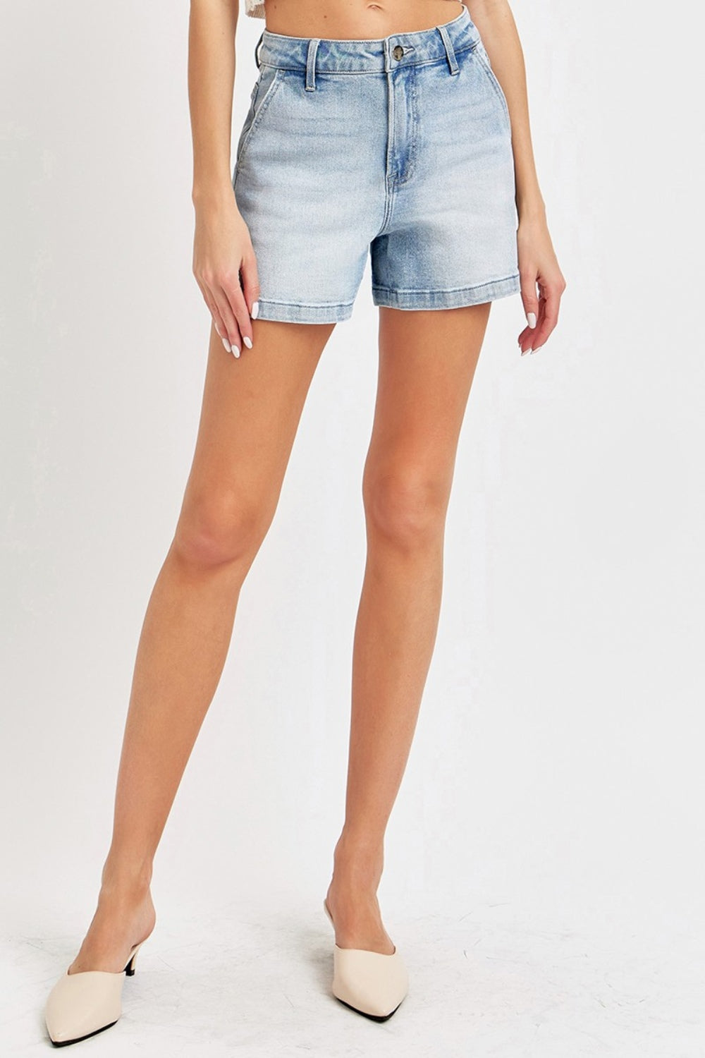 Short en jean taille haute Risen