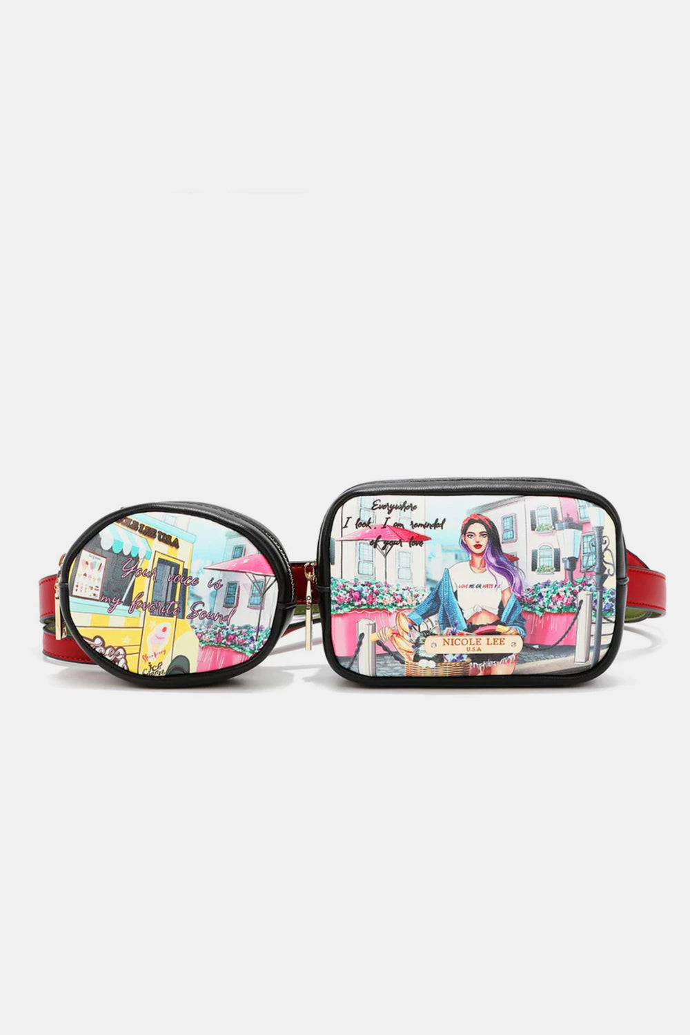 Sac banane double pochette Nicole Lee USA