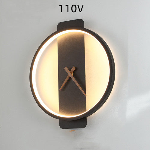 Lampe murale nordique, lampe de chevet, lampe de modélisation d'horloge