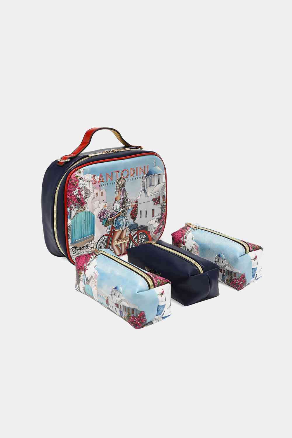 Sac à main imprimé Nicole Lee USA avec trois pochettes