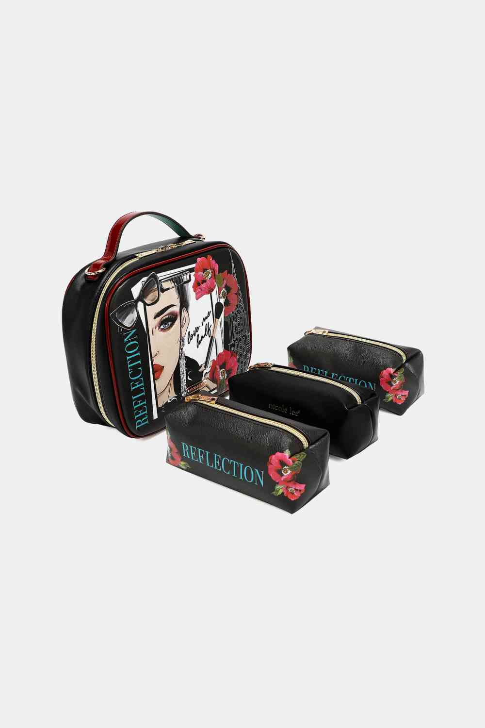 Sac à main imprimé Nicole Lee USA avec trois pochettes