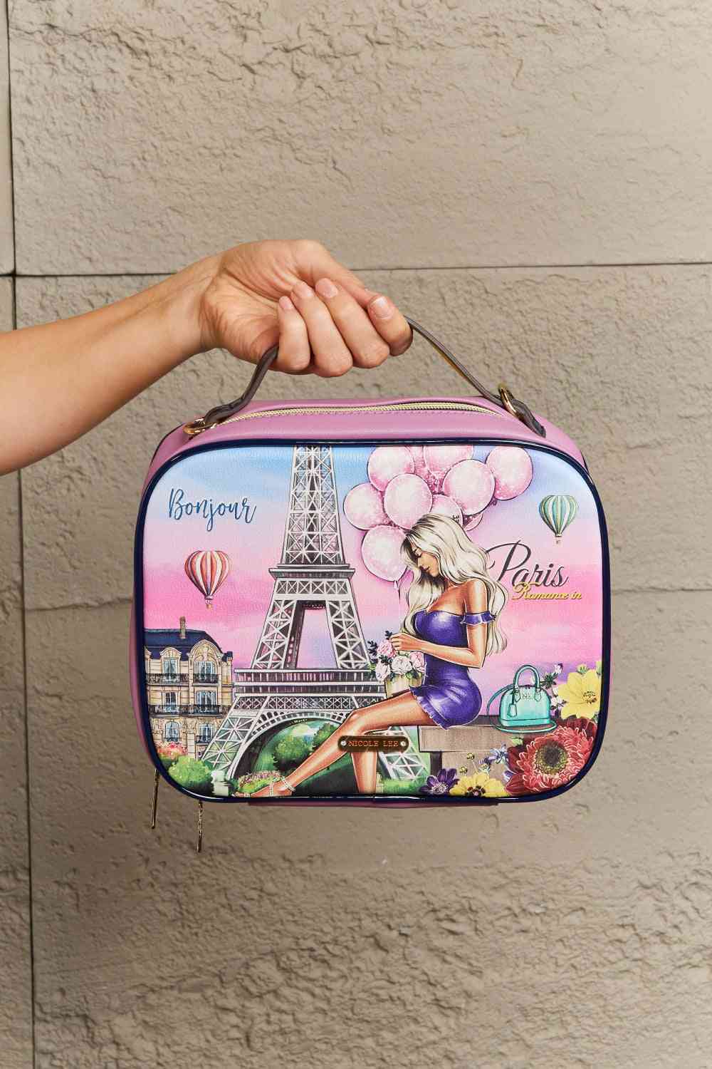 Sac à main imprimé Nicole Lee USA avec trois pochettes