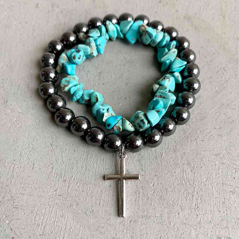 Bracelet en alliage turquoise