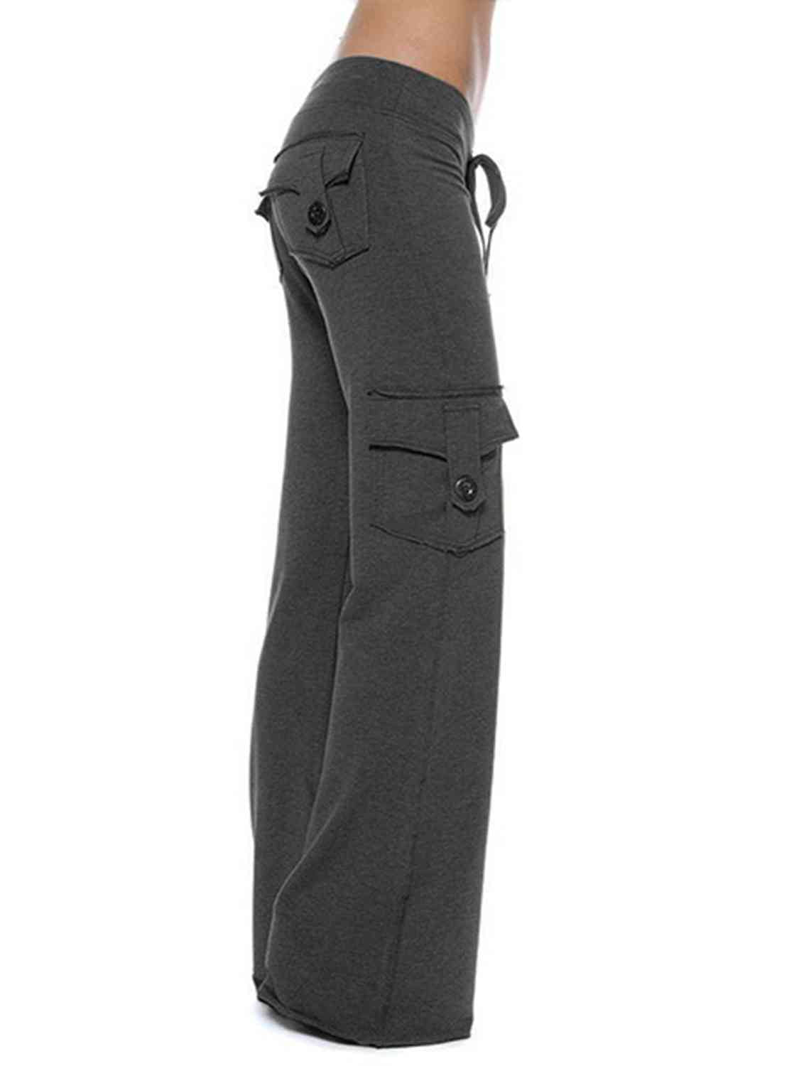 Pantalon taille moyenne avec poches