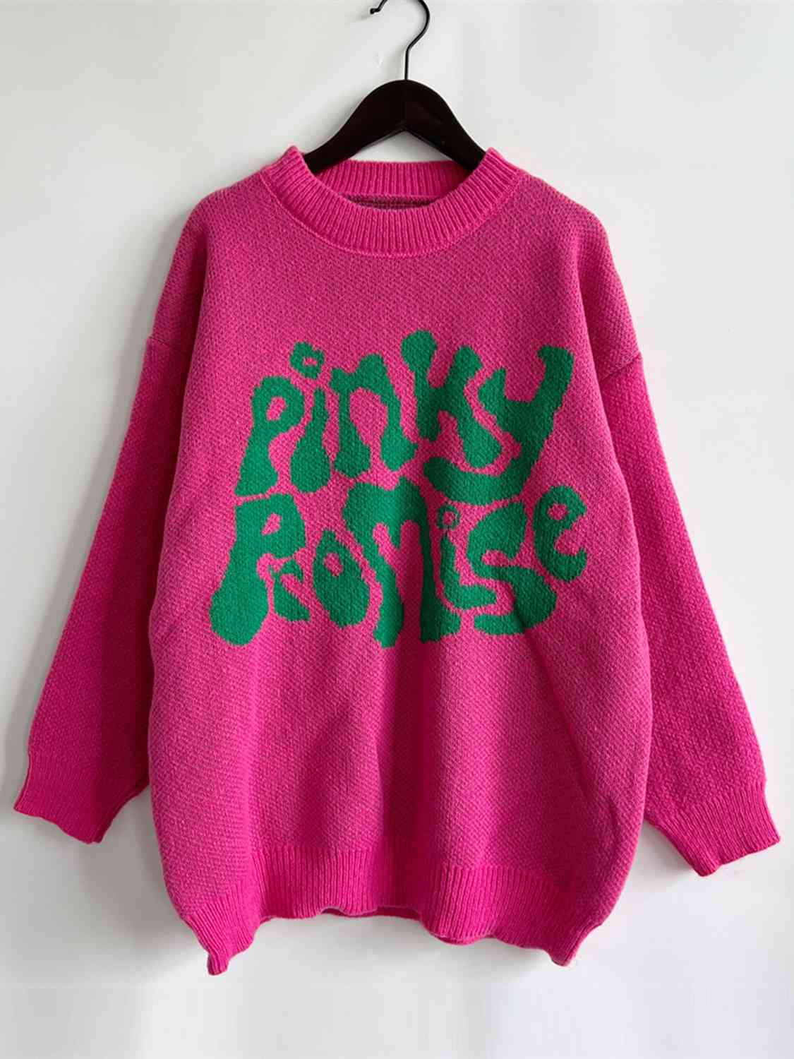 Pull graphique PINKY PROMISE