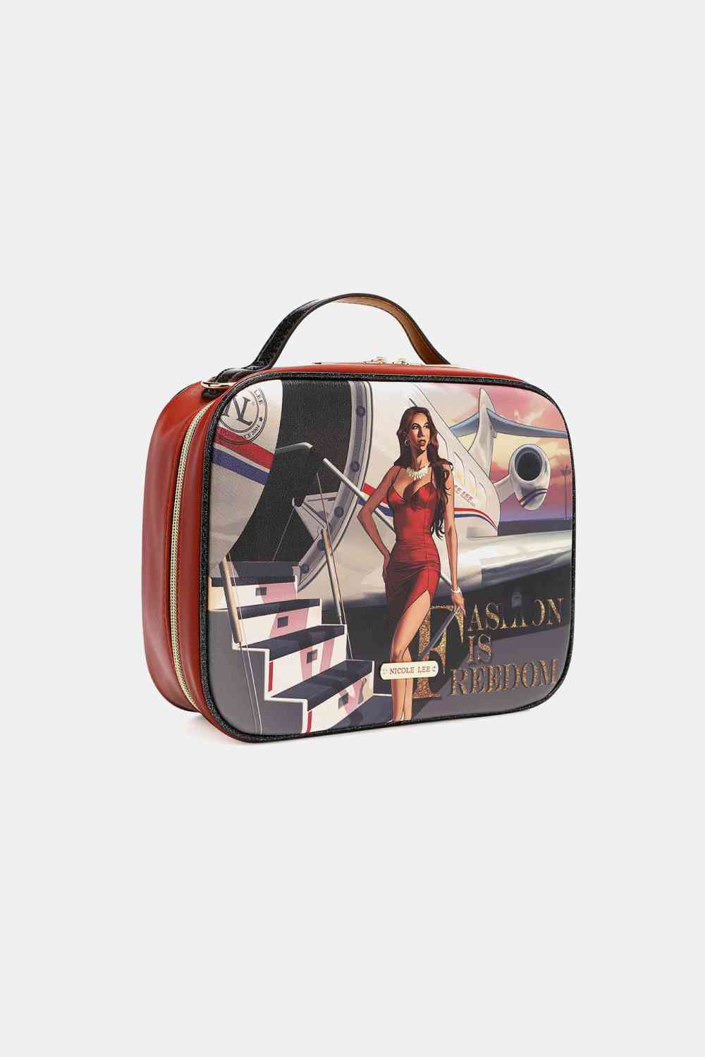 Sac à main imprimé Nicole Lee USA avec trois pochettes