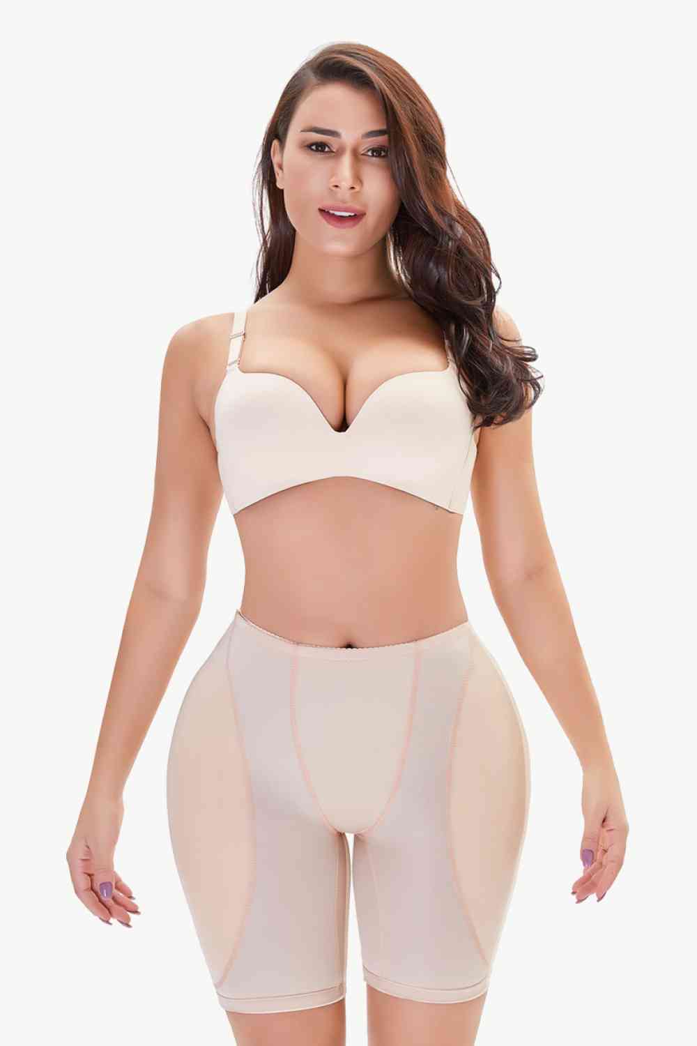 Short gainant à enfiler taille haute