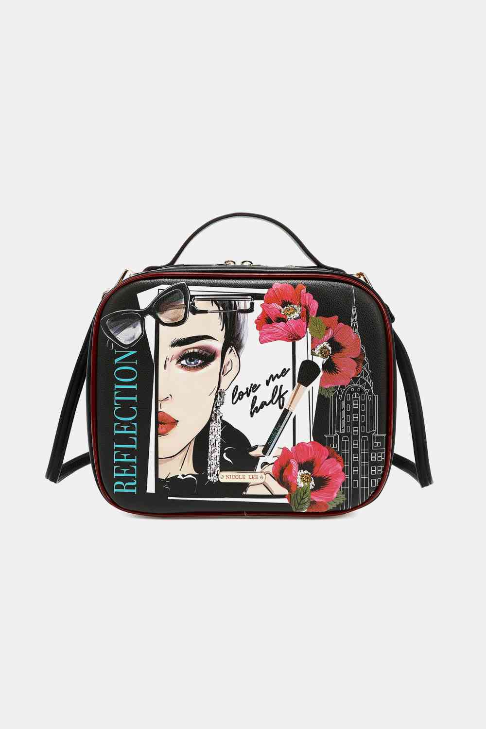 Sac à main imprimé Nicole Lee USA avec trois pochettes