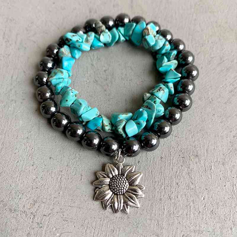 Bracelet en alliage turquoise