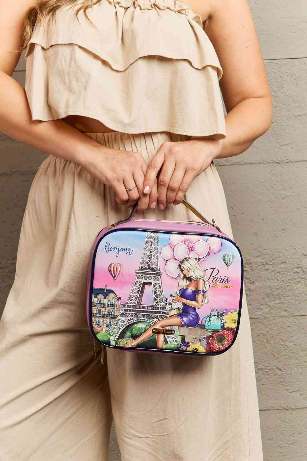 Sac à main imprimé Nicole Lee USA avec trois pochettes