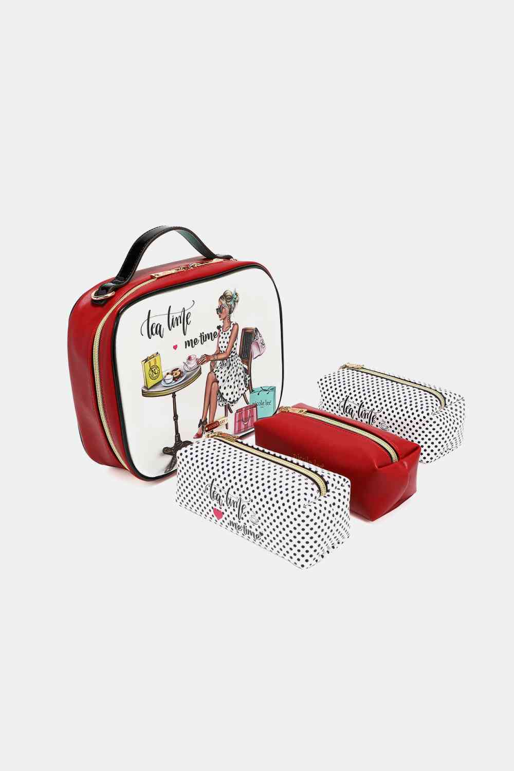 Sac à main imprimé Nicole Lee USA avec trois pochettes