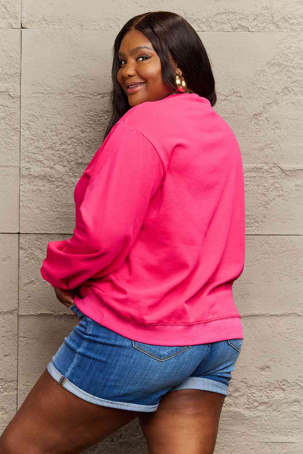 Sweat-shirt graphique KARMA taille réelle Simply Love