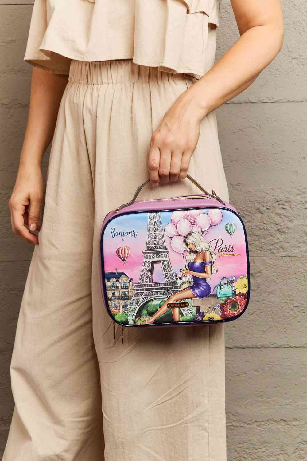 Sac à main imprimé Nicole Lee USA avec trois pochettes