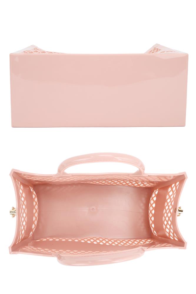 Sac à poignée avec design aéré et lisse