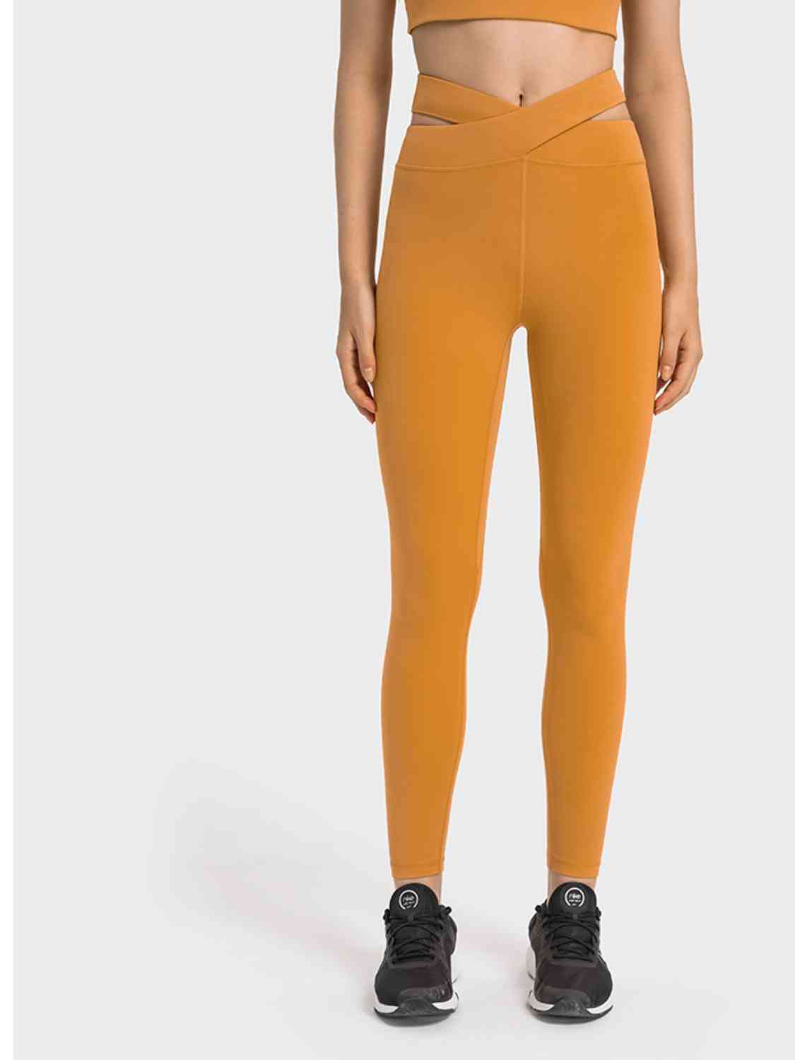 Leggings de sport à découpes croisées