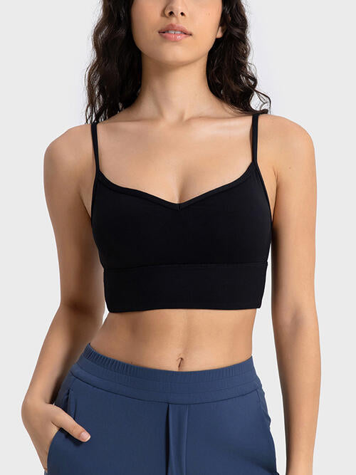 Soutien-gorge de sport à bretelles spaghetti