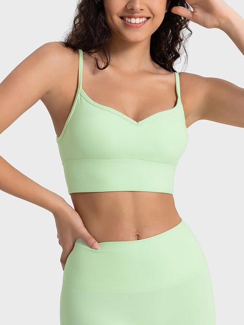 Soutien-gorge de sport à bretelles spaghetti
