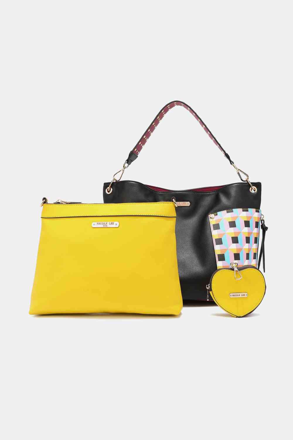 Ensemble de sacs à main Quihn de Nicole Lee USA, 3 pièces