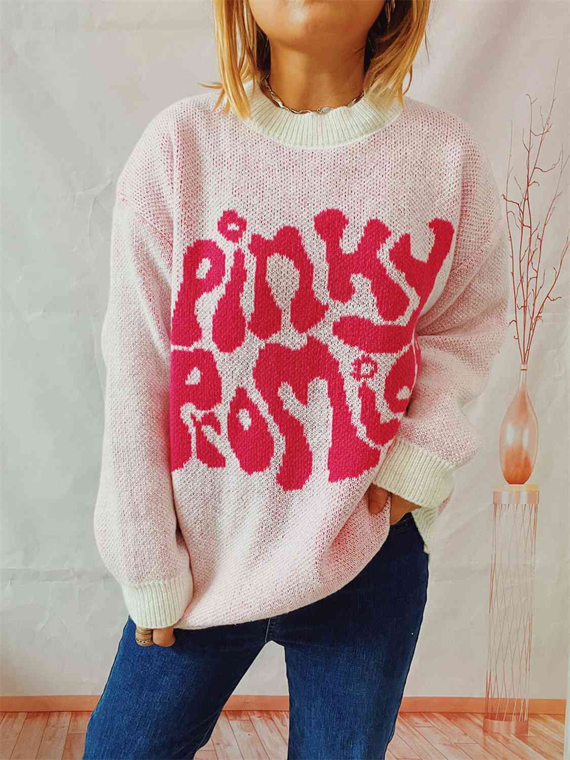 Pull graphique PINKY PROMISE