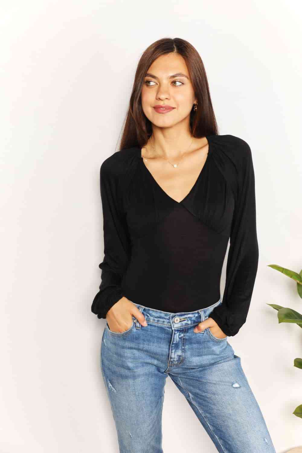 Body à col en V Culture Code taille réelle