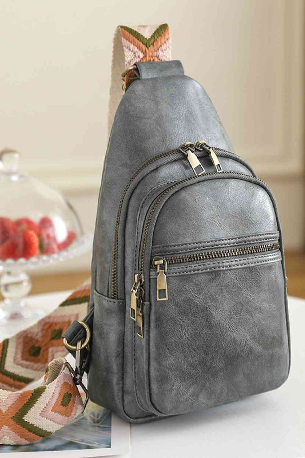 Sac bandoulière en cuir PU adoré It's Your Time
