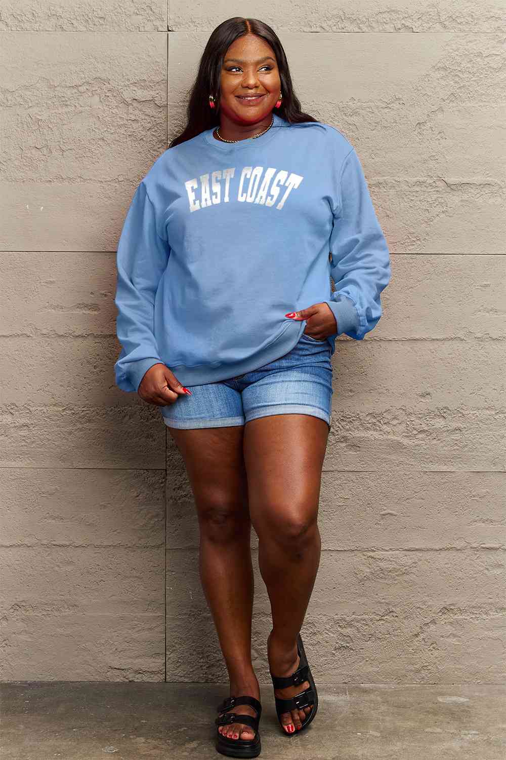 Sweat-shirt graphique KARMA taille réelle Simply Love