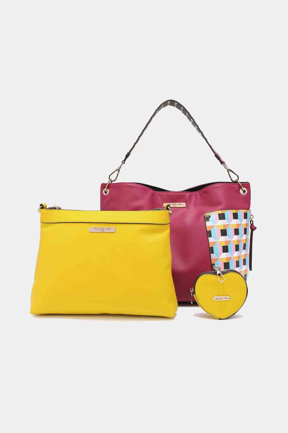 Ensemble de sacs à main Quihn de Nicole Lee USA, 3 pièces