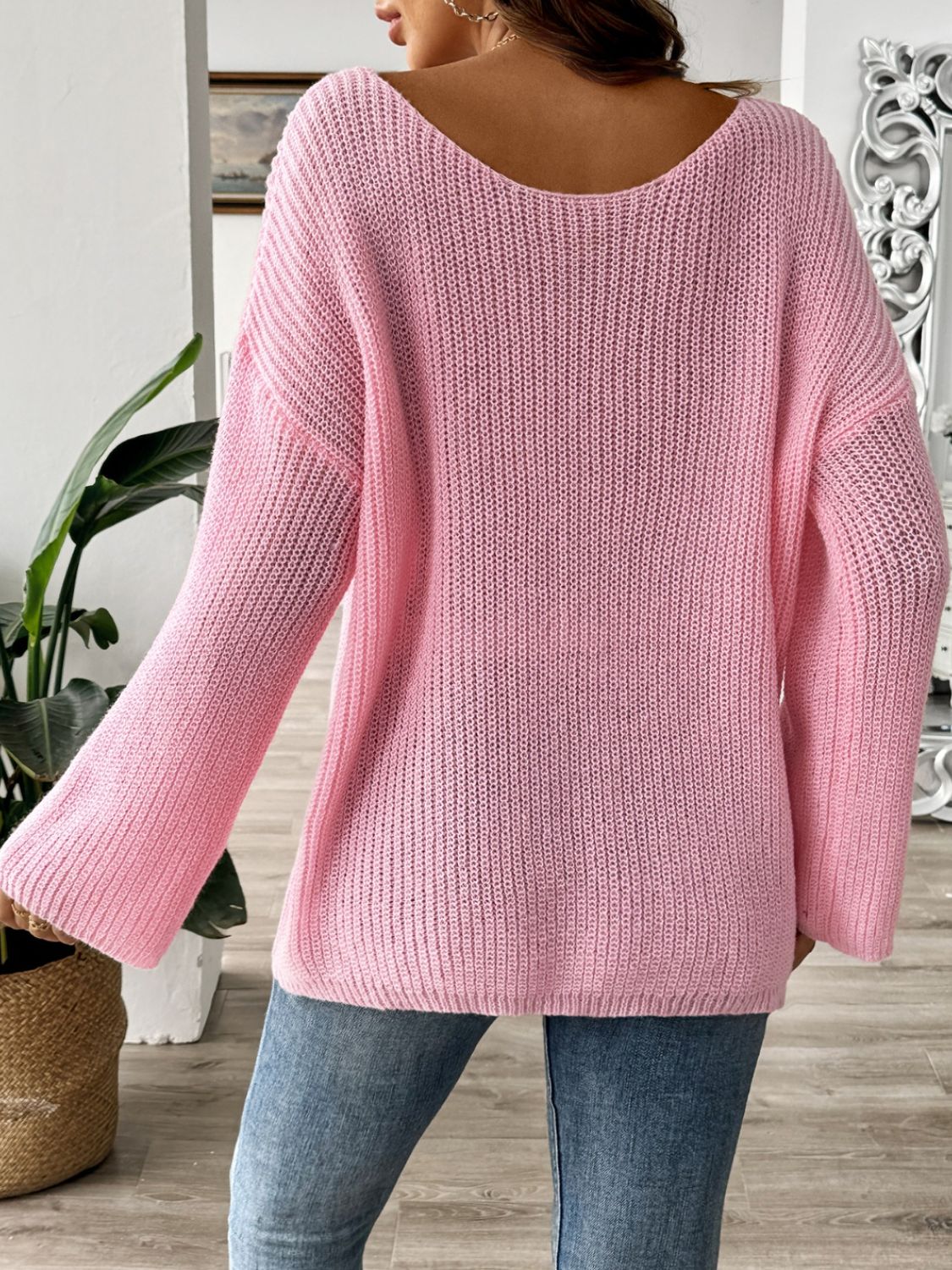 Round Neck Long Sleeve Sweater