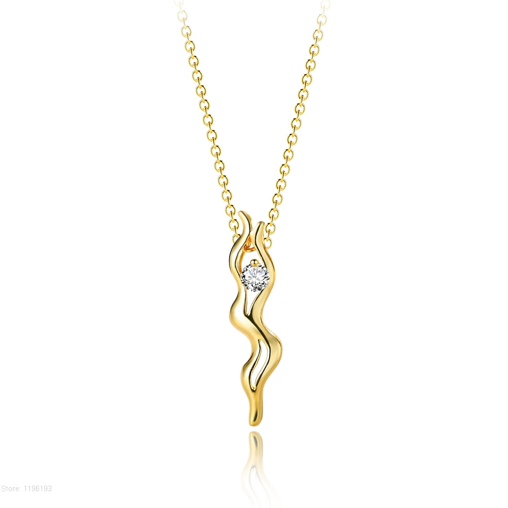 Geometric pendant necklace