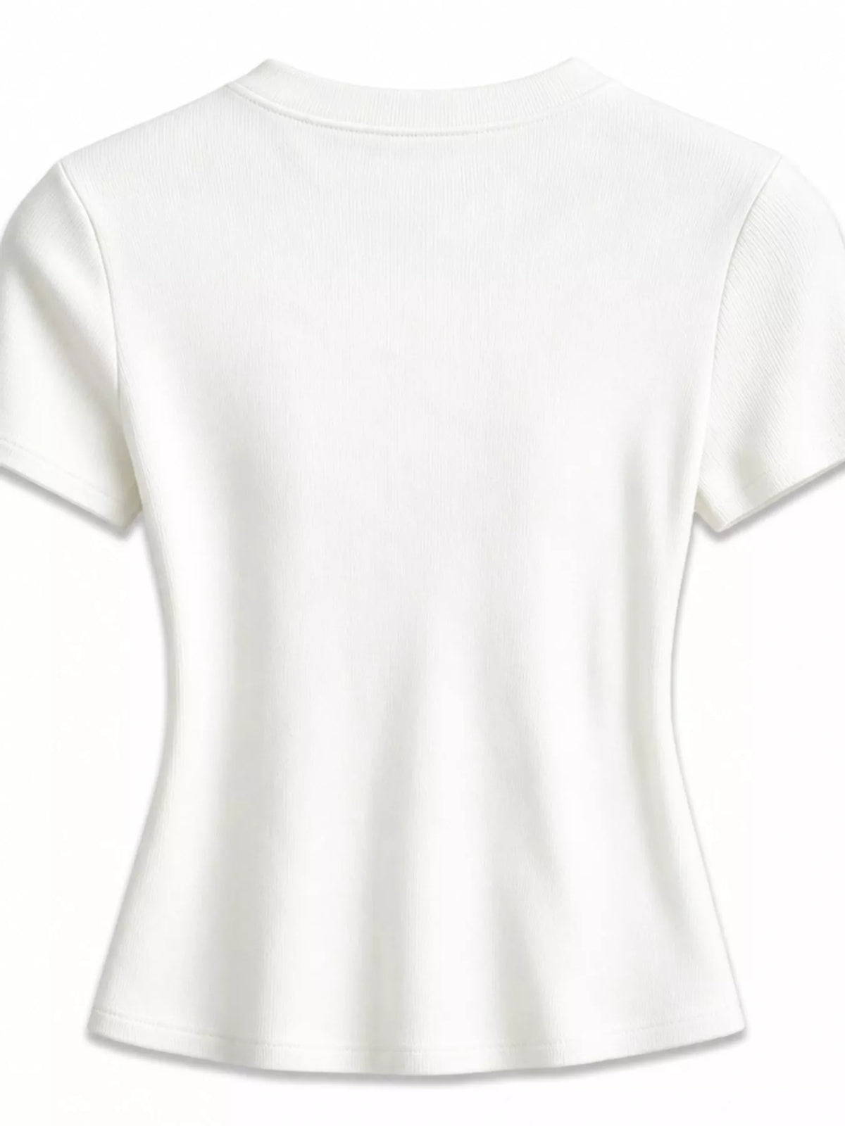 Slim-fit crew neck basic T-shirt
