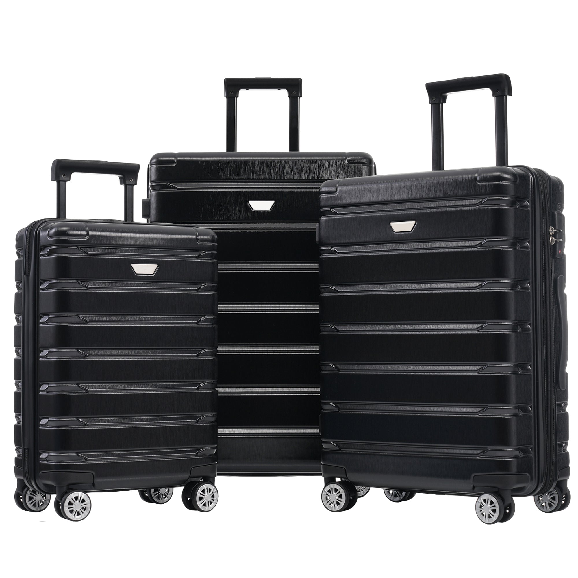 20 "24" 27 "3-piece luggage set with wheels and TSA lock, travel and family luggage