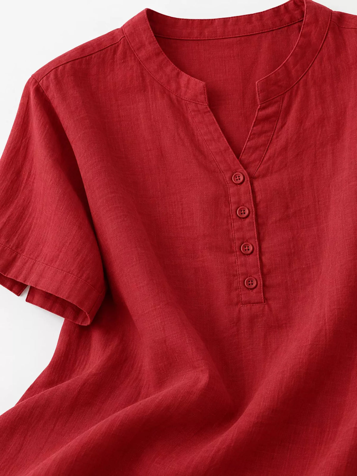 Oversized notched blouse