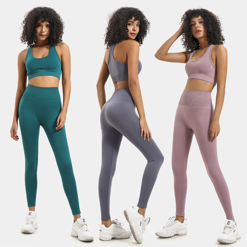 Seamless knit workout set