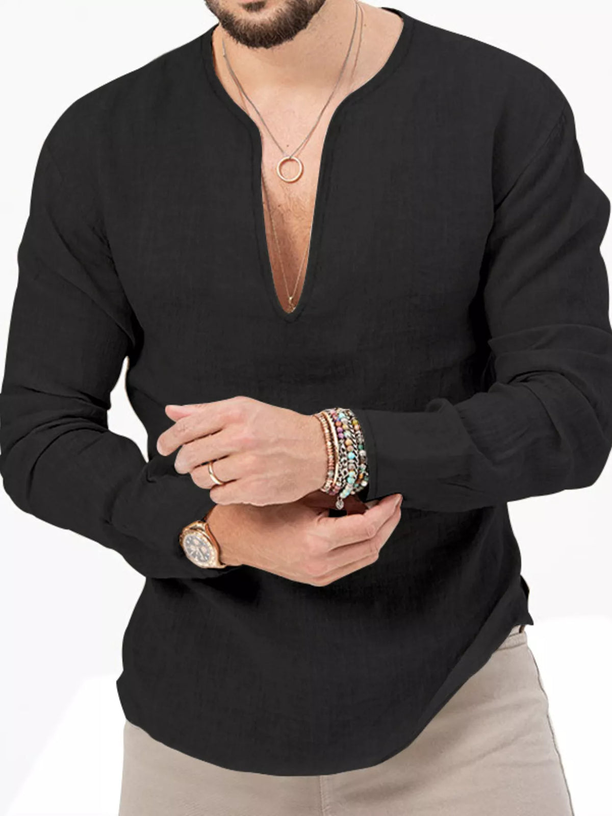 Slim long-sleeve shirt