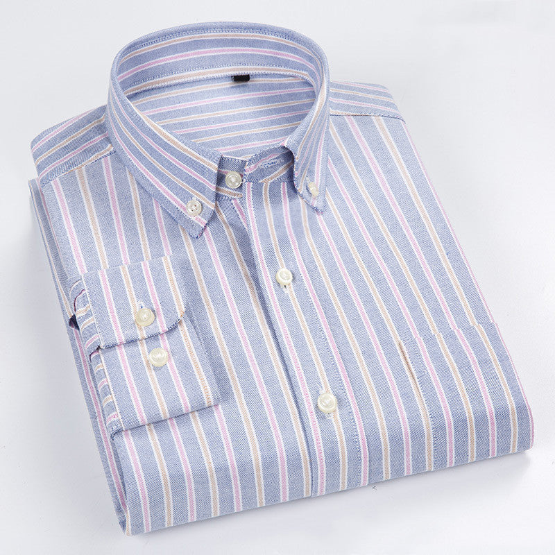 Chemise Oxford à manches longues pour homme