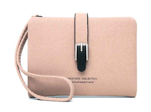 Buckle wristlet wallet