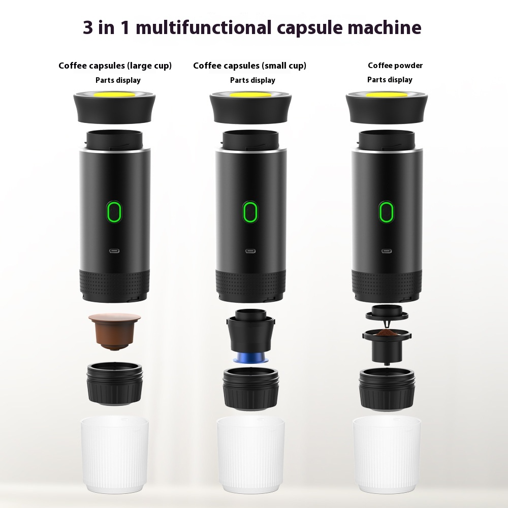 Cordless capsule coffee machine
