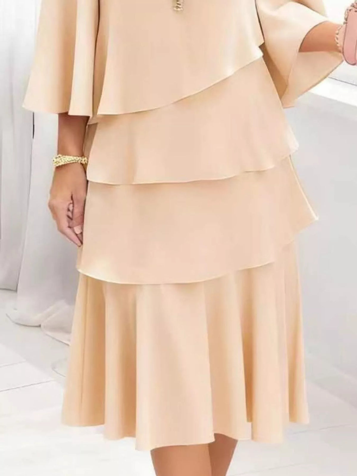 Ruffle-tier dress